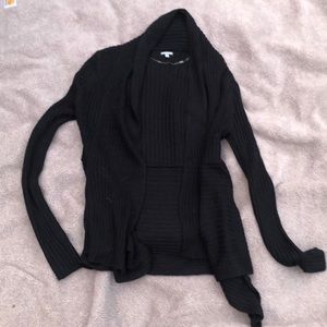 Black sweater cover up